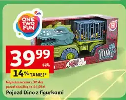 Auchan Pojazd dino z figurką One Two Fun oferta