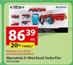 Auchan Pistolet turbo fire z 48 strzałkami Xshot oferta