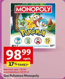 Auchan Gra monopoly pokemon Hasbro oferta
