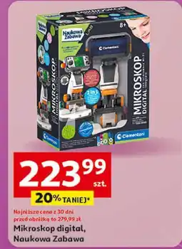 Auchan Naukowa zabawa mikroskop Clementoni oferta