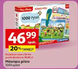 Auchan Mówiące pióro 1000 pytań Clementoni oferta