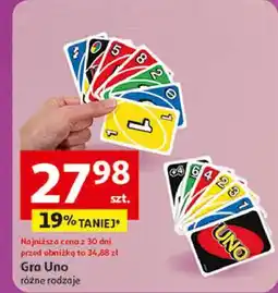 Auchan Gra uno Mattel oferta