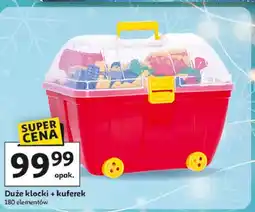 Auchan Klocki duże + kuferek 180 el oferta