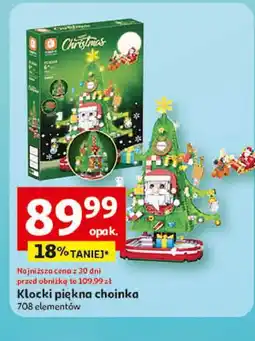 Auchan Klocki piękna choinka 708 elem oferta