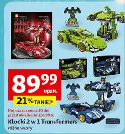 Auchan Klocki 2w1 transformers oferta