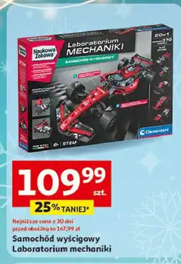 Auchan Laboratorium mechaniki: samochód wyścigowy Clementoni oferta