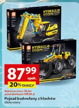 Auchan Pojazd budowlany z klocków spychacz oferta