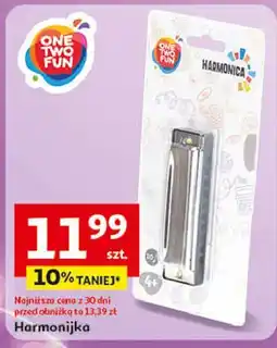 Auchan Harmonijka kolorowa 21 cm One Two Fun oferta