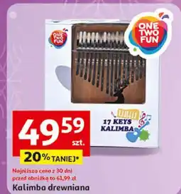 Auchan Kalimba drewniana One Two Fun oferta