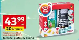 Auchan Terminal płatniczy z kartą One Two Fun oferta