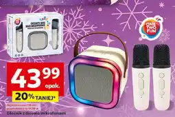 Auchan Głośnik z dwoma mikrofonami One Two Fun oferta