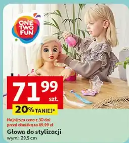 Auchan Głowa do stylizacji One Two Fun oferta