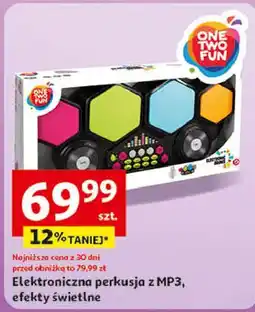Auchan Perkusja elektryczna mp3 One Two Fun oferta