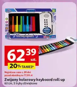 Auchan Keyboard kolorowy zwijany Artyk oferta