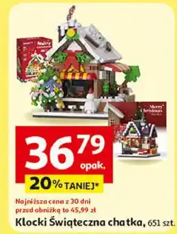 Auchan Klocki świąteczna chatka oferta