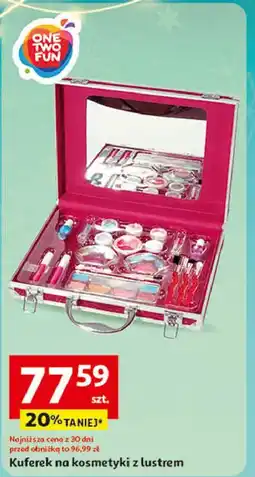 Auchan Kuferek na kosmetyki z lusterkiem One Two Fun oferta