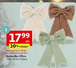 Auchan Kokarda z filcu 34 cm oferta