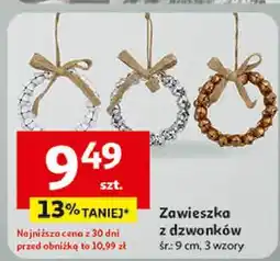 Auchan Zawieszka dzwonek 9 cm oferta