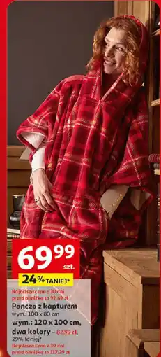 Auchan Ponczo z kapturem 120 x 100 cm oferta
