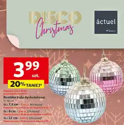 Auchan Bombka kula dyskotekowa 12 cm Actuel oferta