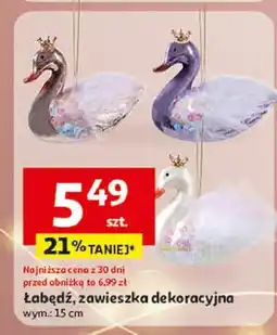 Auchan Łabędź zawieszka 15 cm oferta