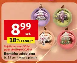 Auchan Bombka zdobiona 12 cm oferta