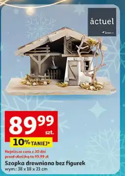 Auchan Szopka drewniana 38 x 18 21 cm Actuel oferta