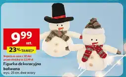 Auchan Bałwan dekoracyjny 25 cm oferta