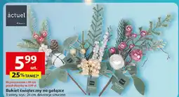 Auchan Bukiet świąteczny na gałązce 24 cm Actuel oferta