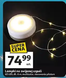 Auchan Lampki na zwijanej szpuli 60 led 6m oferta