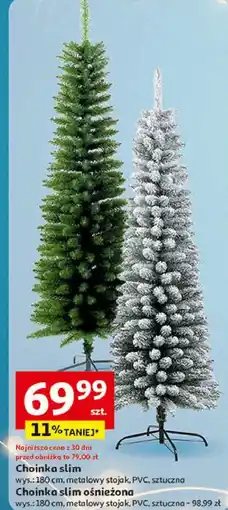 Auchan Choinka jodła slim 180 cm oferta