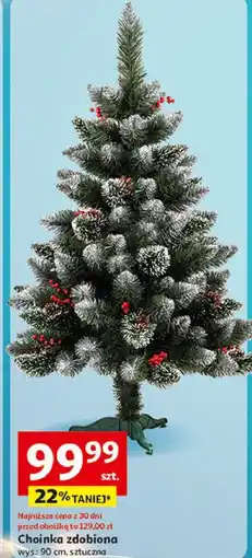 Auchan Choinka zdobiona 90 cm oferta