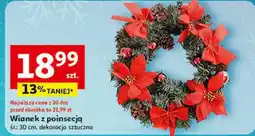 Auchan Wianek z poinsecją 30 cm oferta