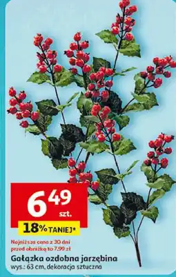 Auchan Gałązka dekoracyjna z jarzębiną oferta