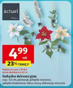 Auchan Gałązka dekoracyjna 42 cm Actuel oferta