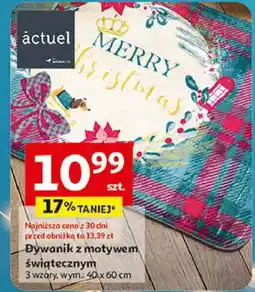 Auchan Dywanik świąteczny 40 x 60 cm Actuel oferta
