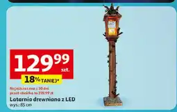 Auchan Latarnia drewniana z led 85 cm oferta