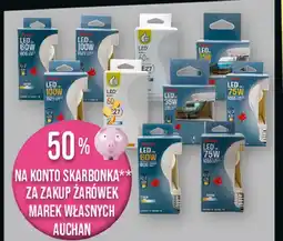 Auchan Żarówka led 60w e27 Podniesiony Kciuk oferta