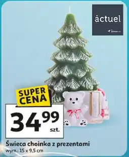 Auchan Świeca choinka z prezentami 15 x 9.5 cm Actuel oferta