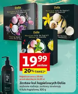 Auchan Kule do kąpieli owocowy mix zapachowy Delia Cosmetics oferta