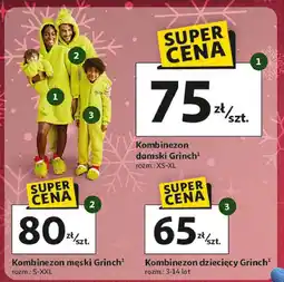 Auchan Kombinezon dziecięcy grinch 3-14 lat oferta