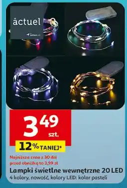 Auchan Lampki wewnętrzne 20 led Actuel oferta