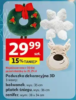 Auchan Poduszka dekoracyjna 3d renifer oferta