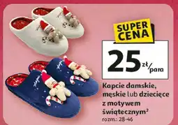 Auchan Kapcie świąteczne dziecięce oferta
