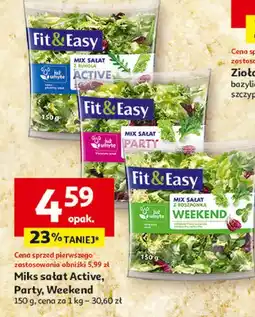 Auchan Mieszanka sałat active Fit & Easy oferta