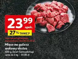 Auchan Mięso na gulasz z udźca wołowego oferta