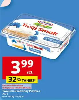 Auchan Serek śmietankowy naturalny Piątnica Twój Smak oferta