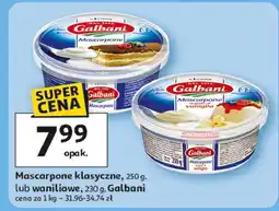 Auchan Ser mascarpone o smaku waniliowym Galbani oferta