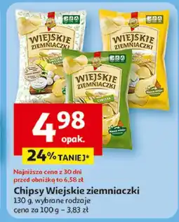 Auchan Chipsy śmietanka z cebulką Lorenz Wiejskie Ziemniaczki oferta
