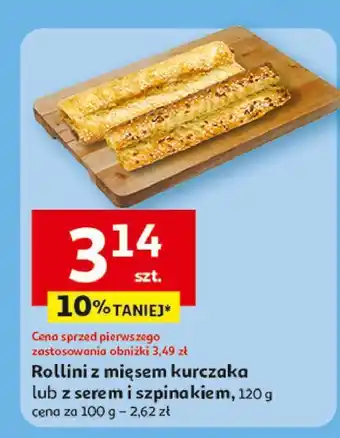 Auchan Rollini z serem i szpinakiem oferta